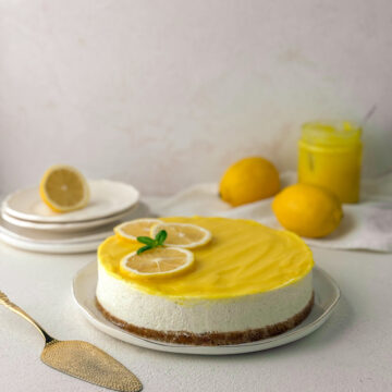 Cheesecake cu lămâie fără coacere
